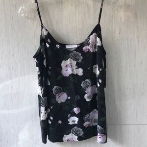 Layla Rose Floral Washed-silk Camisole